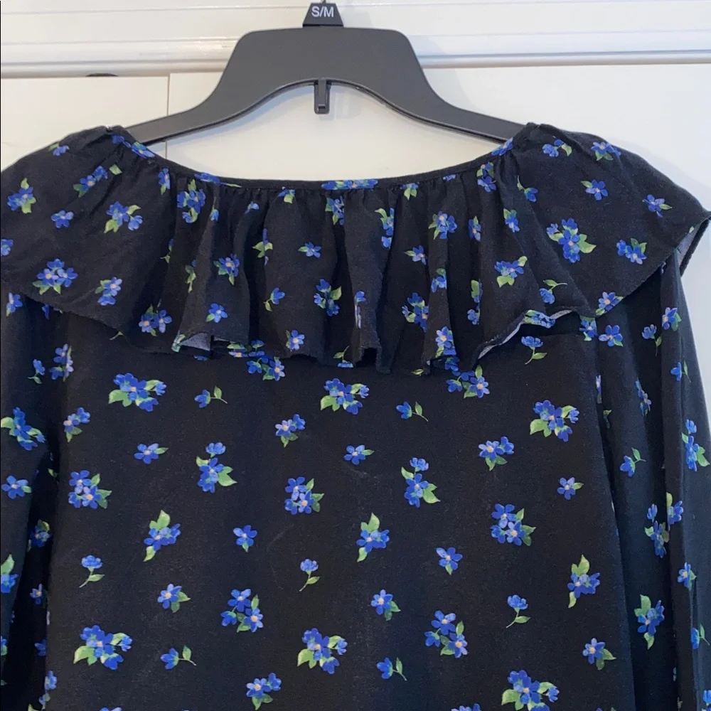WeWoreWhat ruffle blouse